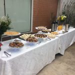 Idosos da FBB na tarde de chá e bolos na Cora Residencial.